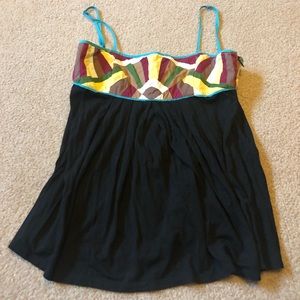 Women’s swing tank, embroidered. XS.